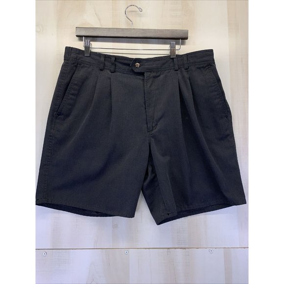 Bugle Boy Shorts Vintage Bugle Boy Dark Gray Pleated Front Mens